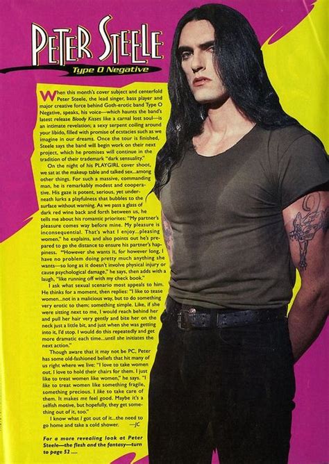 peter steele naked|Peter Steele Nude Playgirl type O Negative